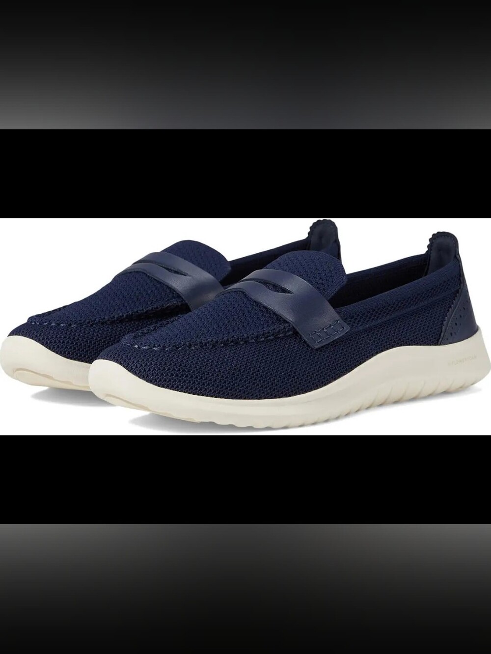 Cole Haan Zerogrand Meritt Stitchlite Navy Blue Loafers Sz 7.5 SH279